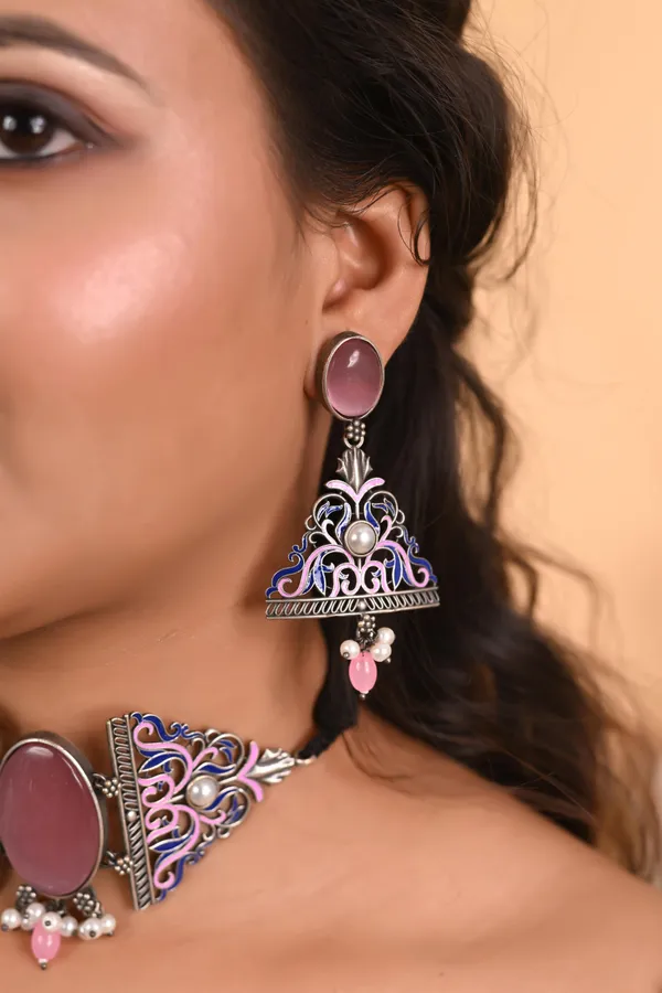 Pink_Stone_Jewellery_Set