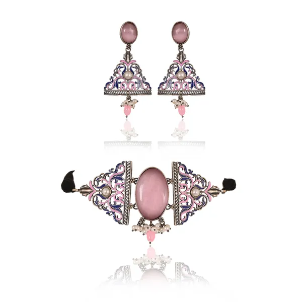 Pink_Stone_Jewellery_Set