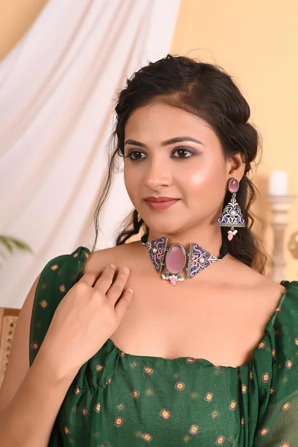 Pink_Stone_Jewellery_Set