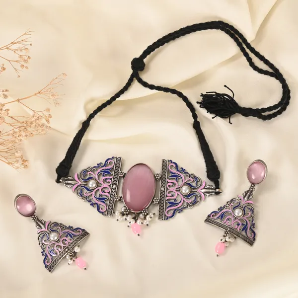 Pink_Stone_Jewellery_Set
