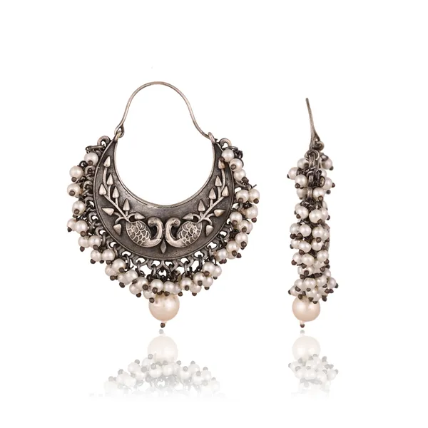 Silver_Oxidised_Chandbali