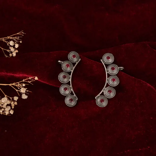 Silver_Oxidised_Circular_Ear_Cuff