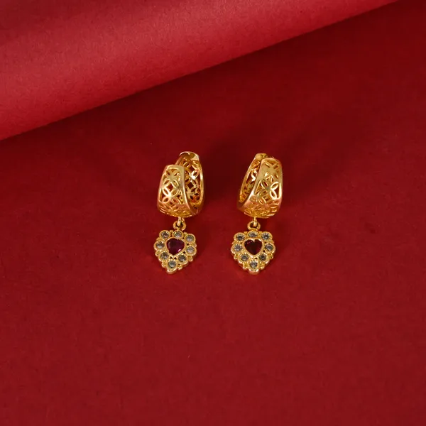 Ruby_Heart_Zircon_Drop_Earrings