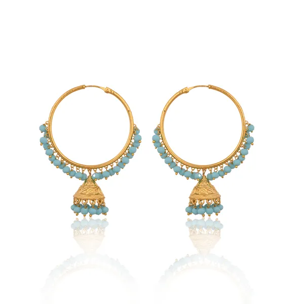 Gold_Plated_Sky_Hoop_Jhumki