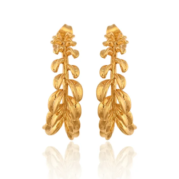 Golden_Leaf_Hoop_Earrings