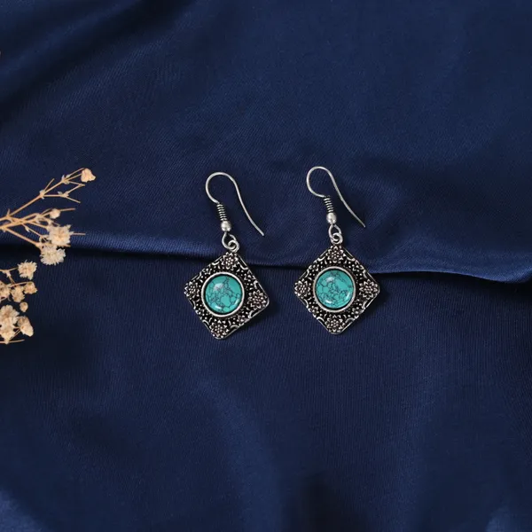 Silver_Oxidised_Drop_Earring