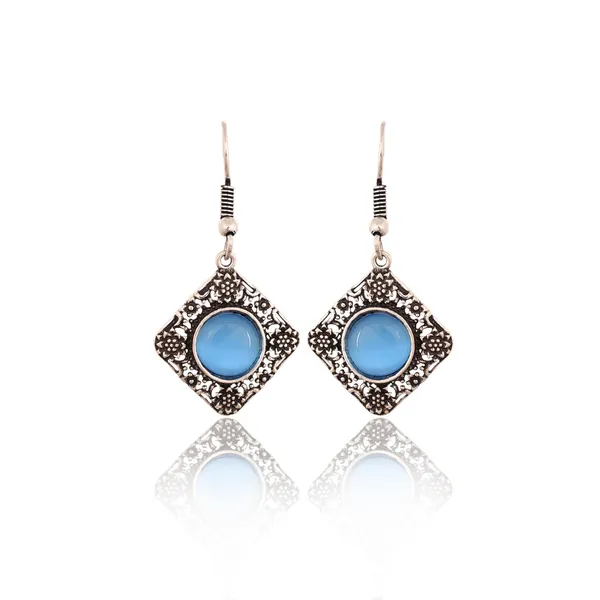 Silver_Oxidised_Drop_Earring