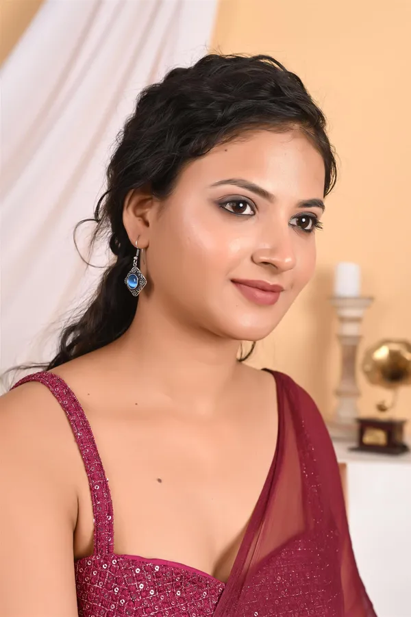 Silver_Oxidised_Drop_Earring