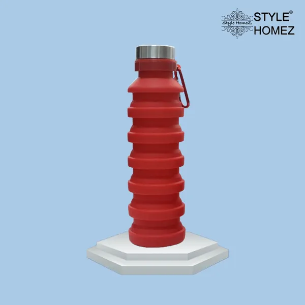 TXOR_Squeez-I,_Food_Grade_BPA_Free_Silicon_Collapsible_Water_Bottle,_Red_Color_550_ML
