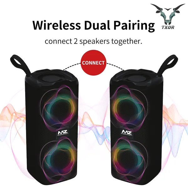 TXOR_REVOLVE,_10W_IPX5_Bluetooth_Speaker_with_TWS,_Dynamic_Powerful_Bass_and_1200_mAh_Battery,_USB_and_Memory_Card_Slot,_Black_Color