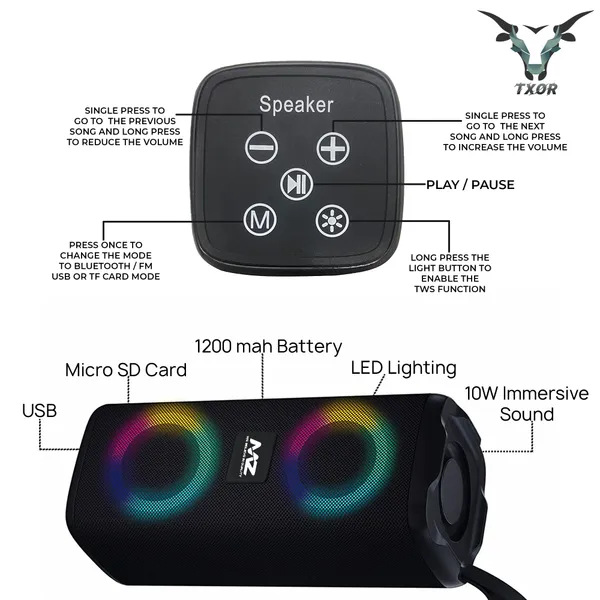TXOR_REVOLVE,_10W_IPX5_Bluetooth_Speaker_with_TWS,_Dynamic_Powerful_Bass_and_1200_mAh_Battery,_USB_and_Memory_Card_Slot,_Black_Color