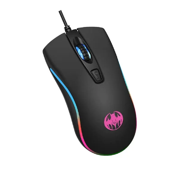 TXOR_BLOODBAT_ALPHA,_Soft_Feel_Ergonomic_Design_Wired_Optical_Gaming_Mouse_With_RGB_Lighting_&_upto_1600_DPI,_Black_Color