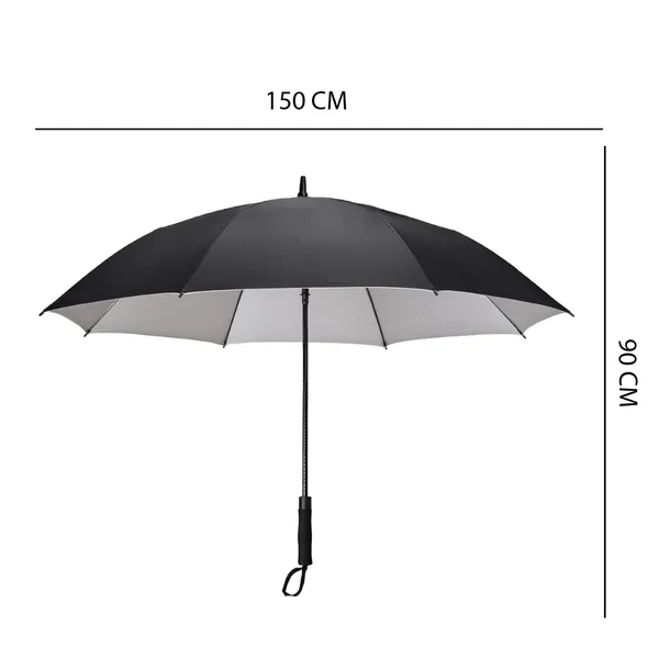 TXOR_Luxury_Collection_Extra_Large_Auto_Open_Single_Canopy_Golf_Umbrella,_Wind_Proof_Vent_Canopy_Black_Color_(150_cm_|_60_inch)