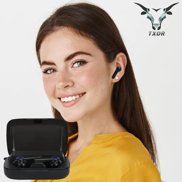 TXOR_DIME_TWS_EARBUDS,_IN-EAR_v5.1_Bluetooth,_IPX7_Waterproof_&_120_hrs_Playtime_With_LED_Display_and_Noise_Cancellation,_Black_Color_and_2200_mAh_Battery
