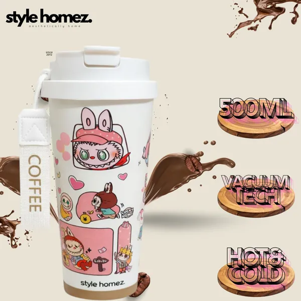 TXOR_kawaii_v1.0,_500_ml_Double_Wall_Stainless_Steel_Vacuum_Insulated_Coffee_Flask_With_Safety_Lock_&_Sipper,_LABUBU_DOLL_MISCHI_4_Hot_n_Cold_Tumbler
