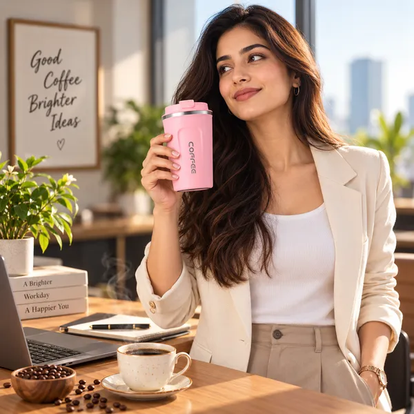 TXOR_WYLD,_Double_Wall_Stainless_Steel_Vacuum_Insulated_Coffee_Flask_With_Safety_Lid_Lock,_Pink_Color_510_ml_Hot_n_Cold_Tumbler