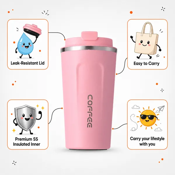 TXOR_WYLD,_Double_Wall_Stainless_Steel_Vacuum_Insulated_Coffee_Flask_With_Safety_Lid_Lock,_Pink_Color_510_ml_Hot_n_Cold_Tumbler