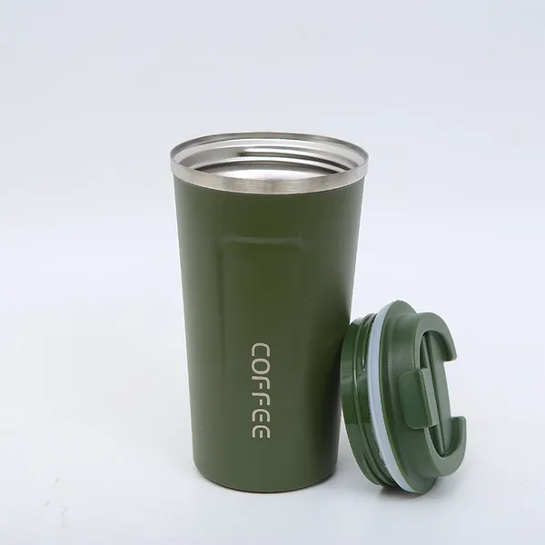TXOR_WYLD,_Double_Wall_Stainless_Steel_Vacuum_Insulated_Coffee_Flask_With_Safety_Lid_Lock,_Forest_Green_Color_510_ml_Hot_n_Cold_Tumbler