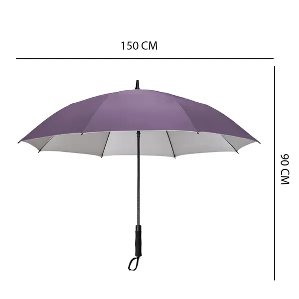 TXOR_Luxury_Collection_Extra_Large_Auto_Open_Single_Canopy_Golf_Umbrella,_Wind_Proof_Vent_Canopy_Purple_Color_(150_cm_|_60_inch)