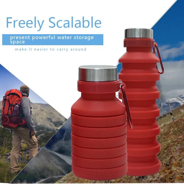 TXOR_Squeez-I,_Food_Grade_BPA_Free_Silicon_Collapsible_Water_Bottle,_Red_Color_550_ML