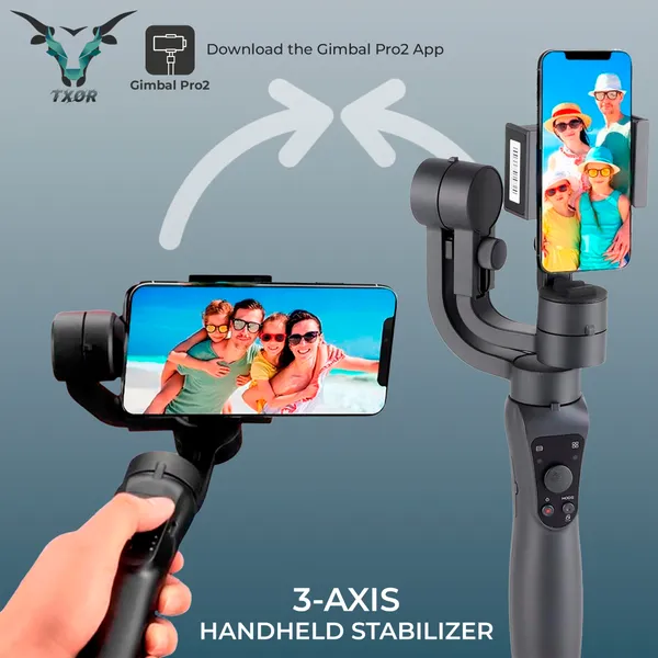 TXOR_ALPHA,_Three-AXIS_Handheld_4.0_Gimbal_Stabilizer_for_Smartphone,_Anti_Shake_System_&_Face_Tracking,_3-AXIS_Black_Color