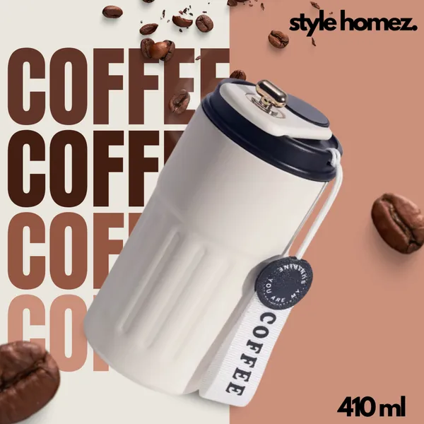TXOR_ELLO_Coffee_Tumbler,_Double_Wall_Stainless_Steel_Vacuum_Insulated_410_ml_Thermal_Flask_With_Safety_Lid_Lock_&_LED,_Royal_Blue_Cream_Color