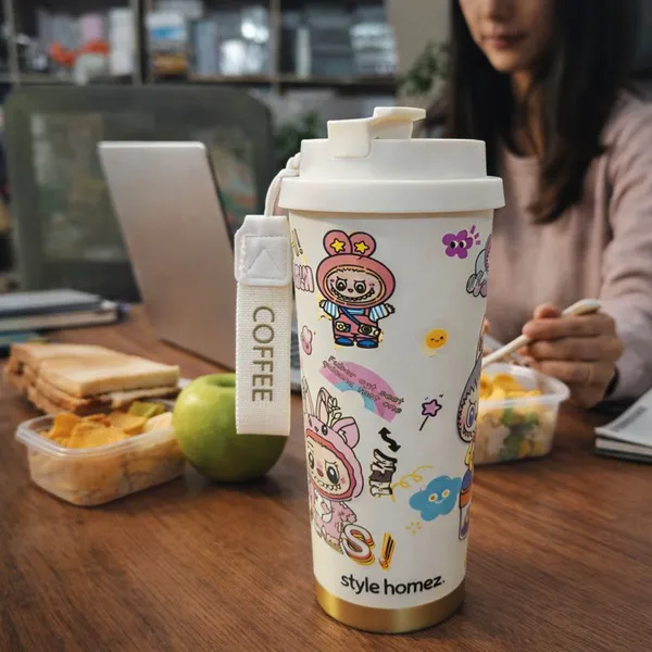 TXOR_kawaii_v1.0,_500_ml_Double_Wall_Stainless_Steel_Vacuum_Insulated_Coffee_Flask_With_Safety_Lock_&_Sipper,_LABUBU_DOLL_MISCHI_3_Hot_n_Cold_Tumbler