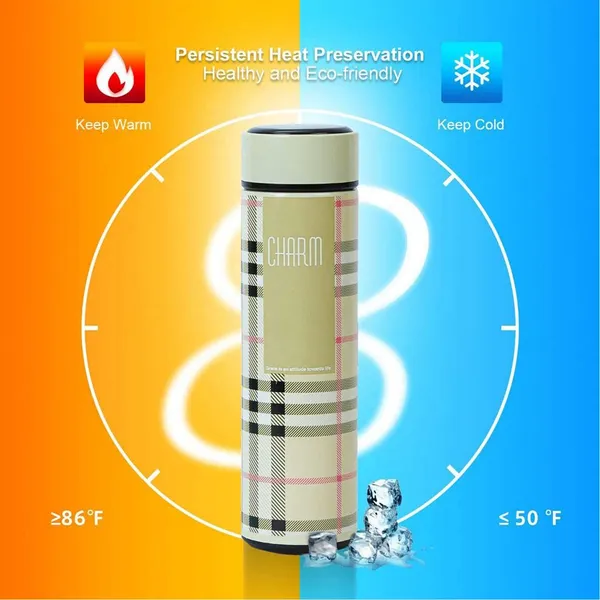 TXOR_STAZY_CHARM,_Double_Wall_Vacuum_Insulated_Stainless_Steel_Flask_BPA_Free_Thermos_Travel_Water_Bottle_Sipper_480_ml_-_Hot_&_Cold_12_Hours,_BEIGE_Color