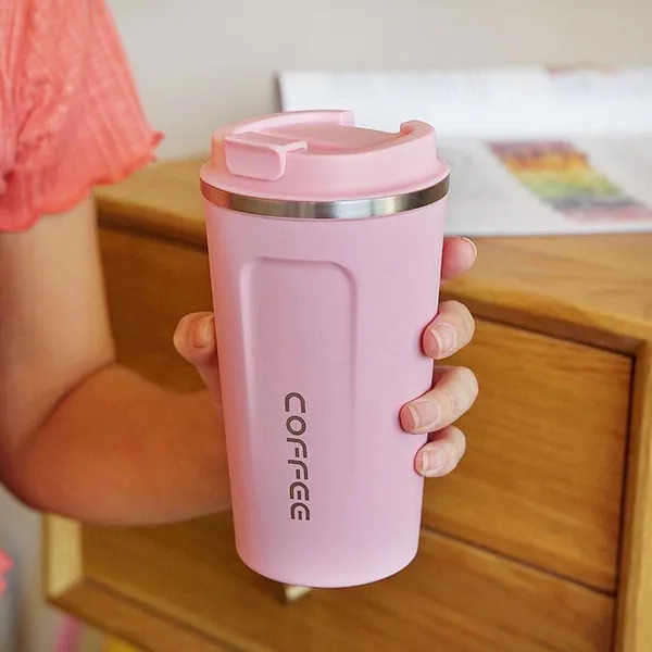 TXOR_WYLD,_Double_Wall_Stainless_Steel_Vacuum_Insulated_Coffee_Flask_With_Safety_Lid_Lock,_Pink_Color_510_ml_Hot_n_Cold_Tumbler