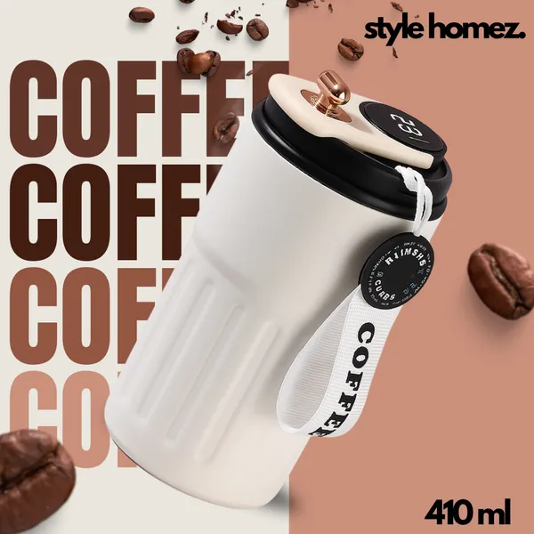 TXOR_ELLO_Coffee_Tumbler,_Double_Wall_Stainless_Steel_Vacuum_Insulated_410_ml_Thermal_Flask_With_Safety_Lid_Lock_&_LED,_Black_Cream_Color