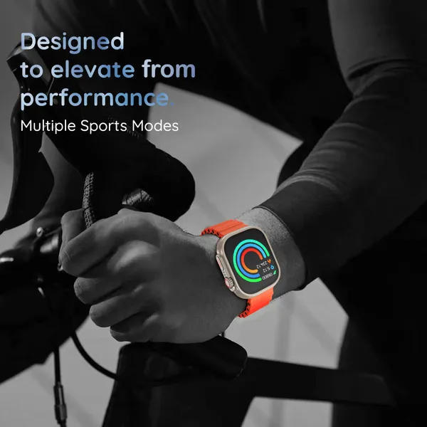 TXOR_EPIC_ULTRA,_Smart_Watch_with_BT_Calling,_Infinity_AMOLED_Split_Screen_1.78"_HD_Display_368*448px_(APP_:_WWFIT2.0),_Silver_Orange