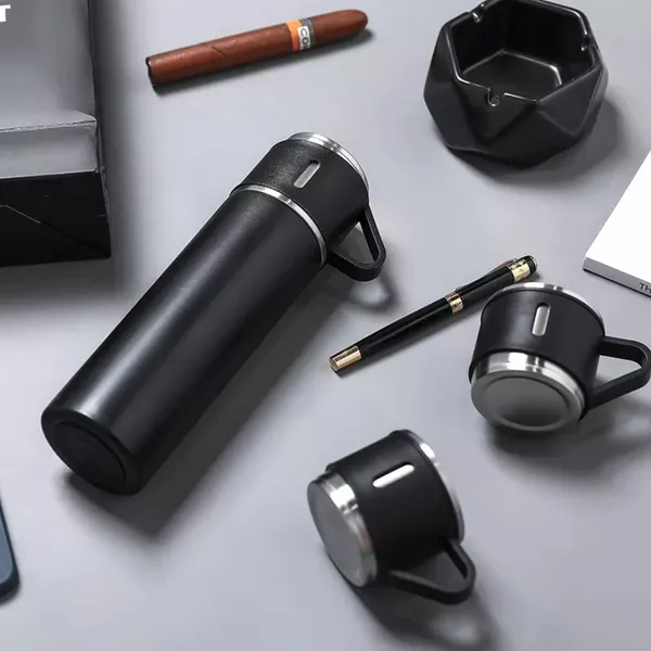TXOR_TRIPLEE,_Stainless_Steel_Vacuum_Insulated_Flask_with_Set_of_3_Cups_Hot_&_Cold_12_Hours_BPA_Free_Thermos_500_ml,_Black_Color