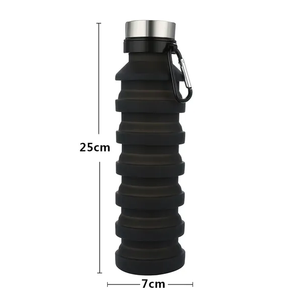TXOR_Squeez-I,_Food_Grade_BPA_Free_Silicon_Collapsible_Water_Bottle,_Black_Color_550_ML