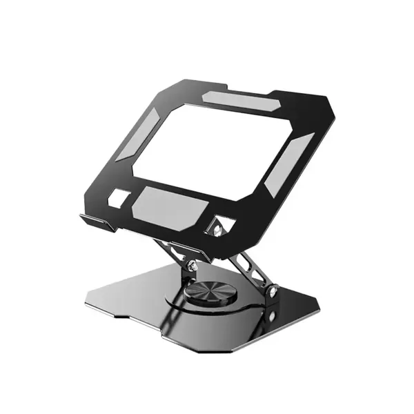 TXOR_MAZ-X40,_Foldable_&_Portable_Heavy_Duty_Aluminum_Tablet_Stand_with_360_Degree_Rotation_(Compatible_:_4.7"_-_12.9"),_Anti-Slip_Base_Black_Color