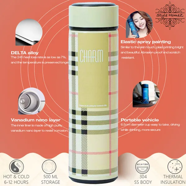 TXOR_STAZY_CHARM,_Double_Wall_Vacuum_Insulated_Stainless_Steel_Flask_BPA_Free_Thermos_Travel_Water_Bottle_Sipper_480_ml_-_Hot_&_Cold_12_Hours,_BEIGE_Color