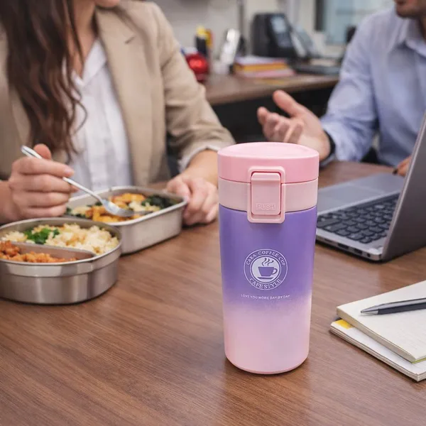 TXOR_STAX_PRIME,_380_ml_Double_Wall_Stainless_Steel_Vacuum_Insulated_Coffee_Flask_With_Safety_Lock_&_Sipper,_Purple_Pink_Color_Hot_n_Cold_Tumbler
