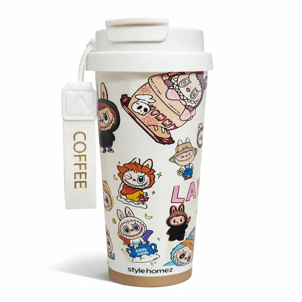 TXOR_kawaii_v1.0,_500_ml_Double_Wall_Stainless_Steel_Vacuum_Insulated_Coffee_Flask_With_Safety_Lock_&_Sipper,_LABUBU_DOLL_MISCHI_2_Hot_n_Cold_Tumbler