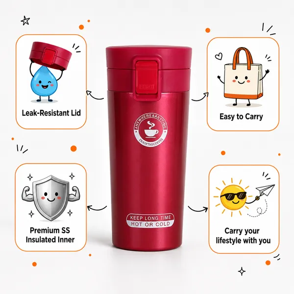 TXOR_STAX,_Double_Wall_Stainless_Steel_Vacuum_Insulated_Coffee_Flask_With_Safety_Lock_Sipper,Tumbler_Cherry_Red_Color_300_ml_Hot_n_Cold