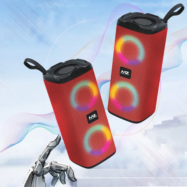 TXOR_REVOLVE,_10W_IPX5_Bluetooth_Speaker_with_TWS,_Dynamic_Powerful_Bass_and_1200_mAh_Battery,_USB_and_Memory_Card_Slot,_Red_Color