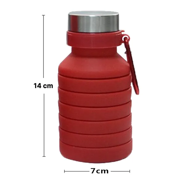 TXOR_Squeez-I,_Food_Grade_BPA_Free_Silicon_Collapsible_Water_Bottle,_Red_Color_550_ML