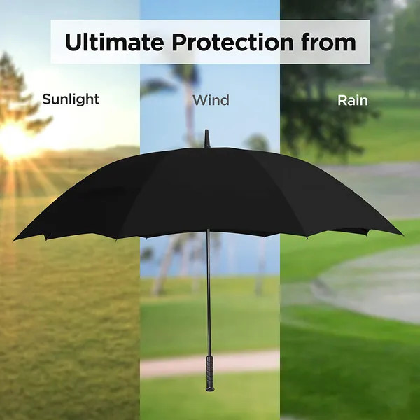 TXOR_Luxury_Collection_Extra_Large_Auto_Open_Single_Canopy_Golf_Umbrella,_Wind_Proof_Vent_Canopy_Black_Color_(150_cm_|_60_inch)