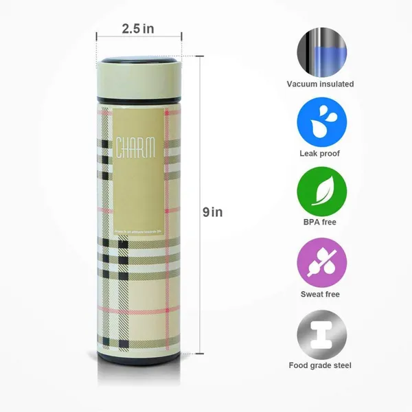 TXOR_STAZY_CHARM,_Double_Wall_Vacuum_Insulated_Stainless_Steel_Flask_BPA_Free_Thermos_Travel_Water_Bottle_Sipper_480_ml_-_Hot_&_Cold_12_Hours,_BEIGE_Color