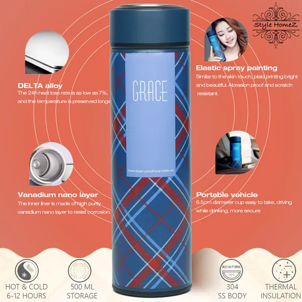 TXOR_STAZY_GRACE,_Double_Wall_Vacuum_Insulated_Stainless_Steel_Flask_BPA_Free_Thermos_Travel_Water_Bottle_Sipper_480_ml_-_Hot_&_Cold_12_Hours,_BLUE_Color