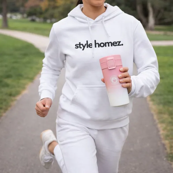 TXOR_STAX_PRIME,_380_ml_Double_Wall_Stainless_Steel_Vacuum_Insulated_Coffee_Flask_With_Safety_Lock_&_Sipper,_Pink_White_Color_Hot_n_Cold_Tumbler