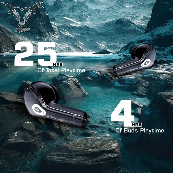 TXOR_RACOON_PRO_V1_TWS_EARBUDS,_IN-EAR_v5.3_Bluetooth_&_Gaming_LED_Display_,_IPX6_Splashproof_&_20_Hrs_Playtime,_Black_Color