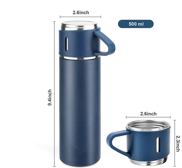 TXOR_TRIPLEE,_Stainless_Steel_Vacuum_Insulated_Flask_with_Set_of_3_Cups_Hot_&_Cold_12_Hours_BPA_Free_Thermos_500_ml,_Blue_Color