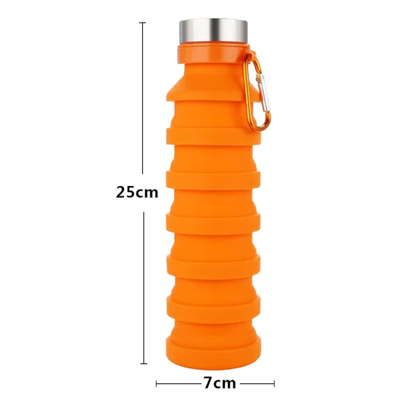 TXOR_Squeez-I,_Food_Grade_BPA_Free_Silicon_Collapsible_Water_Bottle,_Orange_Color_550_ML