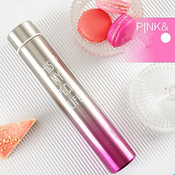 TXOR_FLACO,_The_Skinny_Mini_Vacuum_Insulated_Thermosteel_Bottle_for_Women,_Stainless_Steel_BPA_Free,_Pink_Color_260_ml