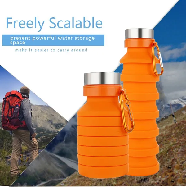 TXOR_Squeez-I,_Food_Grade_BPA_Free_Silicon_Collapsible_Water_Bottle,_Orange_Color_550_ML