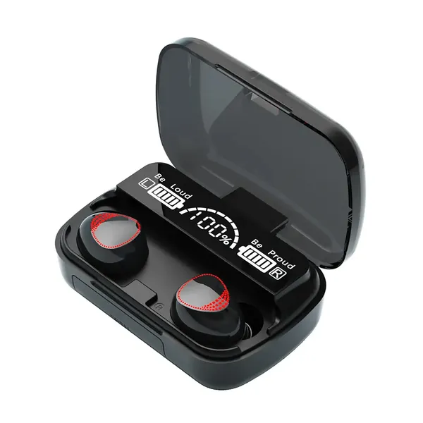 TXOR_VIBE_M10_TWS_EARBUDS,_IN-EAR_v5.1_Bluetooth,_IPX7_Waterproof_&_100_hrs_Playtime_With_LED_Display,_Black_Color_and_2200_mAh_Battery